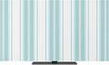 Minimalist Light-Blue Stripes Indoor TV Cover, Elastic TV Screen Protector by Unknown