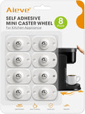 Aieve Appliance Rollers, 8 Pack Small Appliance Slider, Self Adhesive Caster by Aieve
