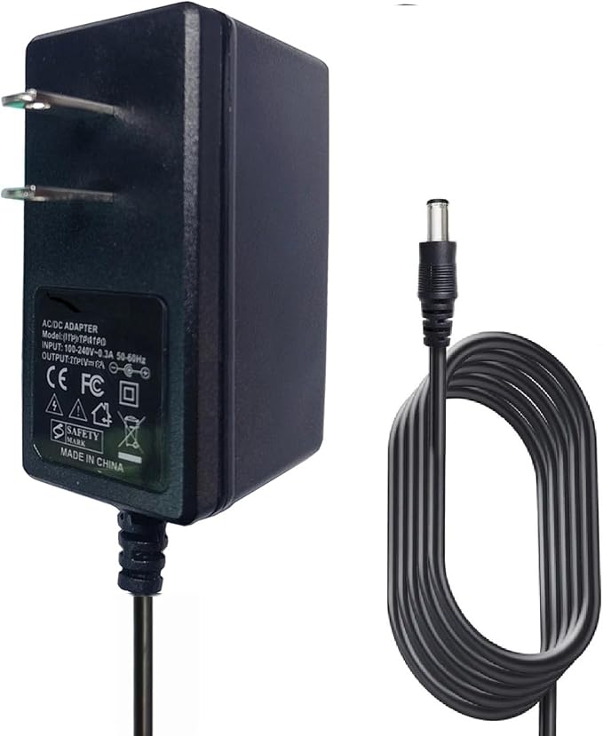 12V Adapter for PuroAir 100i PA100 Smart HEPA Air Purifiers for Home Pets by eeTao