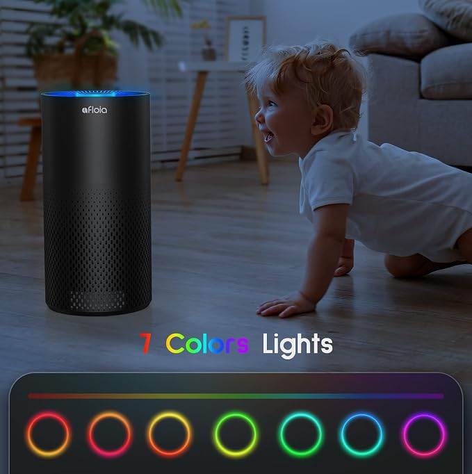 Afloia Air Purifiers for Home Bedroom Large Room Up to 1076 Ft², Air Purifier - Image 6