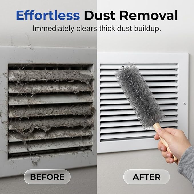 Fan Cleaning Brush, Fan Brush Cobweb Duster Microfiber Duster Ideal - Image 3