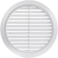White 6" Inch Round Ventilation Grille by ECOPROVENT