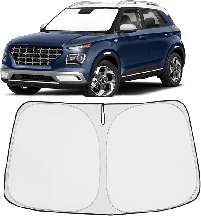 Proadsy Windshield Sun Shade Custom Fit 2020-2023 2024 2025 2026 Hyundai Venue by Proadsy