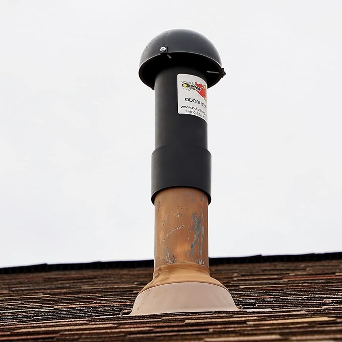 OdorHog Vent Stack Pipe Filter 4 Sizes, Removes Outdoor Septic and Sewer Odors - Image 3