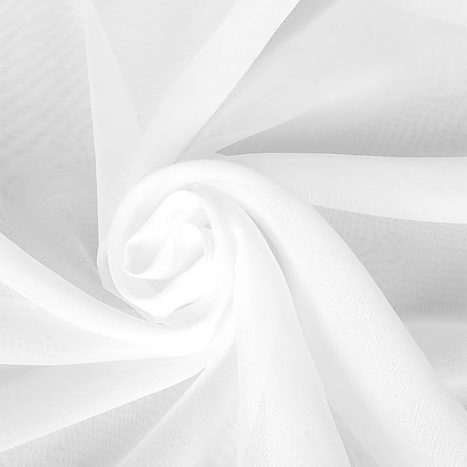 Ocean Corals Sheer Valance Curtains, Summer Beach Coral Sea Stars Blue Stripes - Image 8