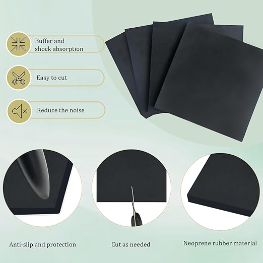4 Pieces Neoprene Rubber Pads - Image 4