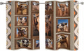 2 Panel Kitchen Cafe Curtains, Desert Camels Sunlight Filtering Nature Air by Hokiten