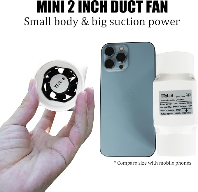 2” 18W Duct Ventilation Fan 50mm - Image 4