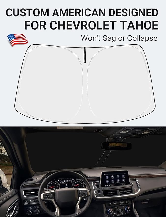 Proadsy 2026 Upgrade Windshield Sun Shade Custom Fit 2021-2025 2026 Chevrolet - Image 2