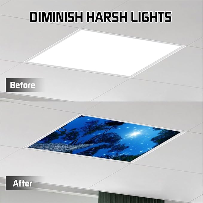 2 Pack Milky Way Fluorescent Light Cover - Image 4