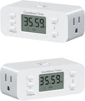 DEWENWILS 2 Pack Indoor Countdown Timer Outlet, Timers by DEWENWILS