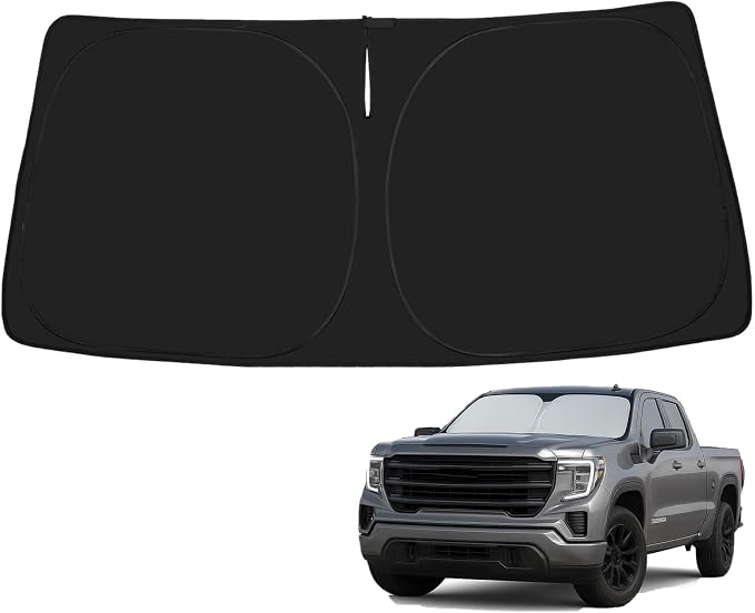 Proadsy 2026 Upgrade Windshield Sun Shade Custom Fit GMC Sierra 2019-2026 by Proadsy