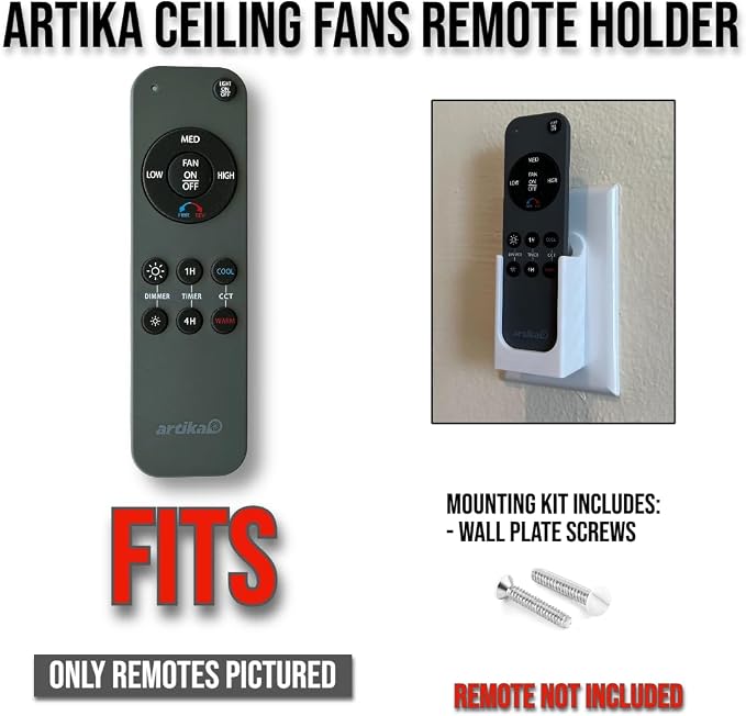 Wall Mount Holder for Remote Control REM-ARTC-1, REM-ARTC-2 Artika Ceiling Fans - Image 4