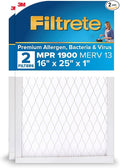 Filtrete 16x25x1 AC Furnace Air Filter, MERV 13, MPR 1900, Premium Allergen by Filtrete