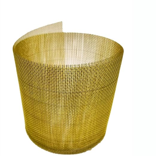 4''x40'' Brass Wire Shielding Fabric 10-300 mesh Copper Wire Filter Mesh by Unknown