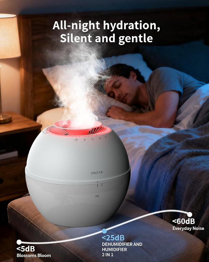 Dual-Function Humidifier & Dehumidifier Combo Air Purifier 152oz Water Tank - Image 5