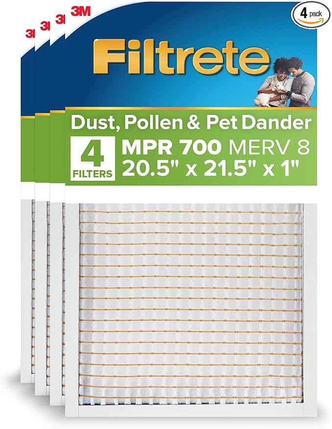 Filtrete 20.5x21.5x1 AC Furnace Air Filter, MERV 8, MPR 700, Tough on Pollen by Unknown