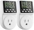 Techbee Indoor Digital Infinite Repeat Cycle Intermittent Outlet Timer Plug 24 by Techbee