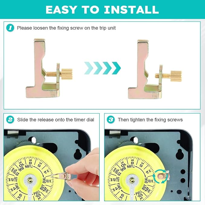 8Pcs Time Switch Replacement Trippers Kit, Compatible - Image 3