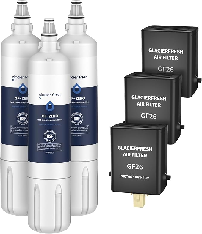 GLACIER FRESH Replacement for 4204490 Water Filter and 7007067 Air Purification by GLACIERFRESH