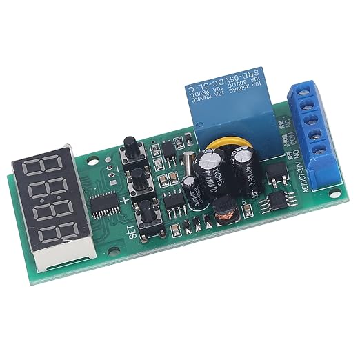 Fafeicy Real Time Timing Relay Module, PCB Time Switch Control Board 7-27V - Image 2