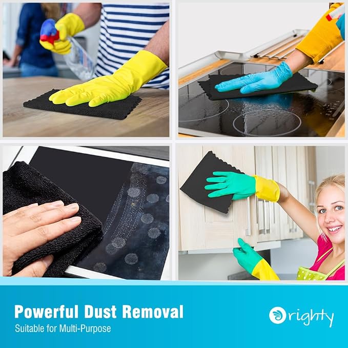 Orighty Microfiber Cleaning Cloth Bulk, 150 Pack Shop Towels, Reusable Cleaning - Image 7