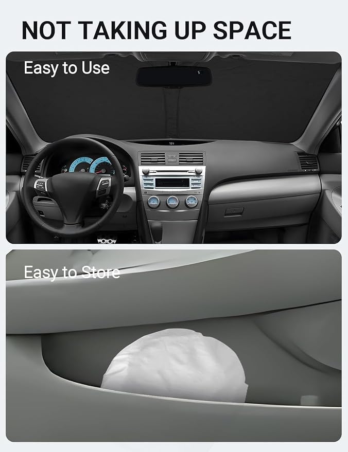 Proadsy 2026 Upgrade Front Windshield Sun Shade Foldable Sunshade Protector - Image 8