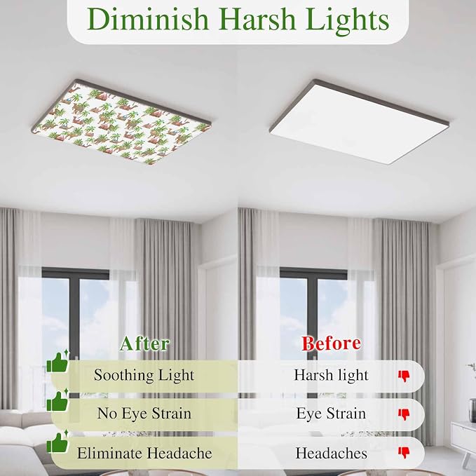 Fluorescent Light Covers for Ceiling Lights Deserts Camels Magnetic Light - Image 5
