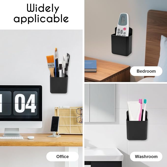 2 PCS Remote Control Holder Wall Mount, TV Remote Control Holder, Self Adhesive - Image 6