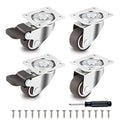 HOWDIA 1.5" Caster Wheels Low Profile Casters Set of 4 Heavy Duty, 360 Degree by HOWDIA