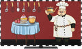 Funny Cook Knife Fork Food on Red Indoor TV Cover, Elastic TV Screen Protector by Unknown