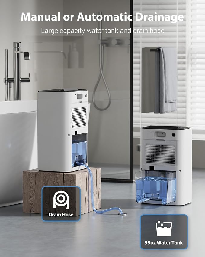UBBO 95oz Dehumidifiers for Home, 1000 Sq.Ft Dehumidifier - Image 7
