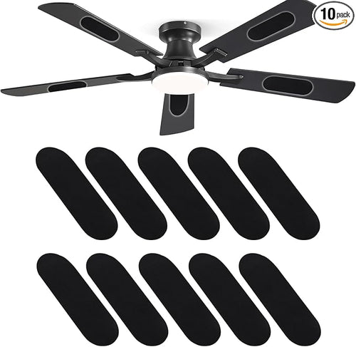 10 Pack Fan Filters for Ceiling Fan Blades, Pet Fresh Fan Blade Air Purifier by FreshOasis