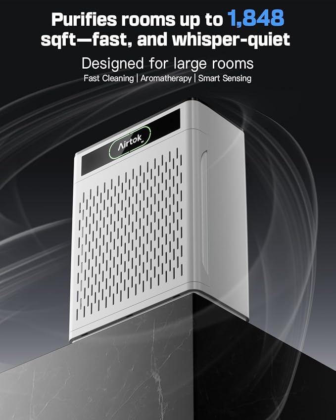 Air Purifiers for Home Large Room Up to 1848sq.ft, Airtok Air purifier for Home - Image 9