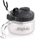 Airbrush Cleaning Pot Strong Glass Jar Bottles Kit by SAGUDAIRBRUSHKIT