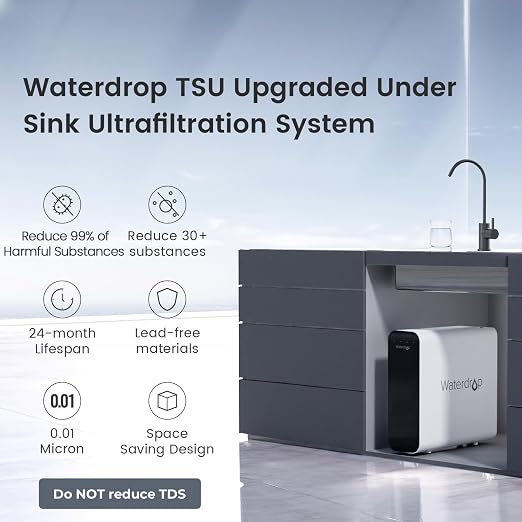 Waterdrop TSU 0.01μm Ultra-Filtration Under Sink Water Filter System, 3-Stage - Image 2