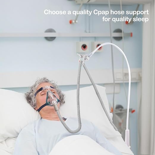 QCWN CPAP Hose Holder for Bed Flexible CPAP Tube Holder Stand - Image 3