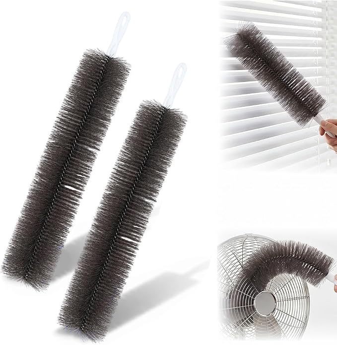 Bendable Microfiber Head, Reusable Dust Remover 2 Pcs 2026 New Fan Cleaner Brush by Drkicsy