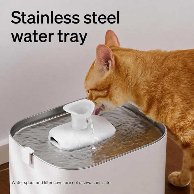 PETLIBRO Upgrade Cat Water Fountain Stainless Steel Tray, Dockstream 2 Cat - Image 6