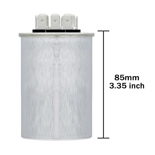 VEXUNGA 50/5uF AC Capacitor 50 5 uF MFD 370/440/450 VAC CBB65B Dual Run Start - Image 2