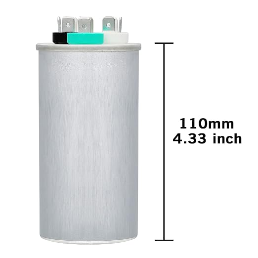 VEXUNGA 80/5 uF 80+5 MFD 370VAC or 440VAC Dual Run Start Round A/C Capacitor - Image 2