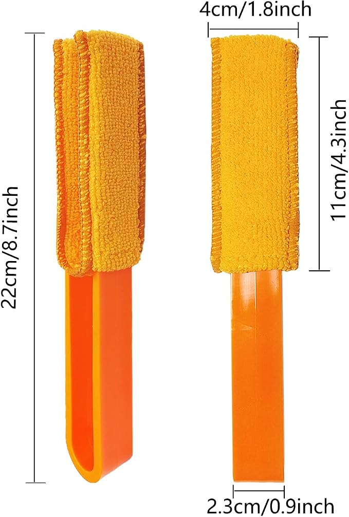 4 Pack Microfiber Blinds Duster, 4 Removable and Washable Sleeves, Cleaner - Image 3