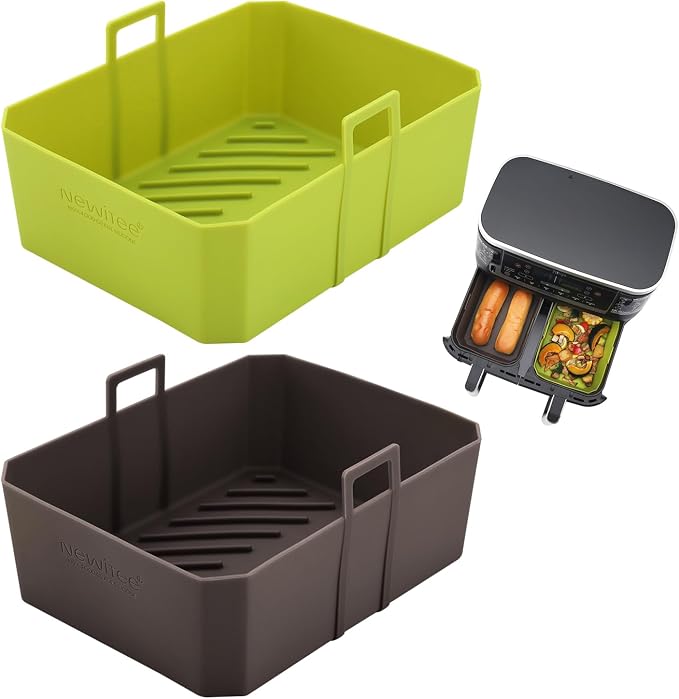 NEWITEE Air Fryer Silicone Liners 5 Qt by NEWITEE