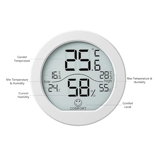 SECRUI Hygrometer Thermometer for Room Temperature Humidity Meter Indoor - Image 3