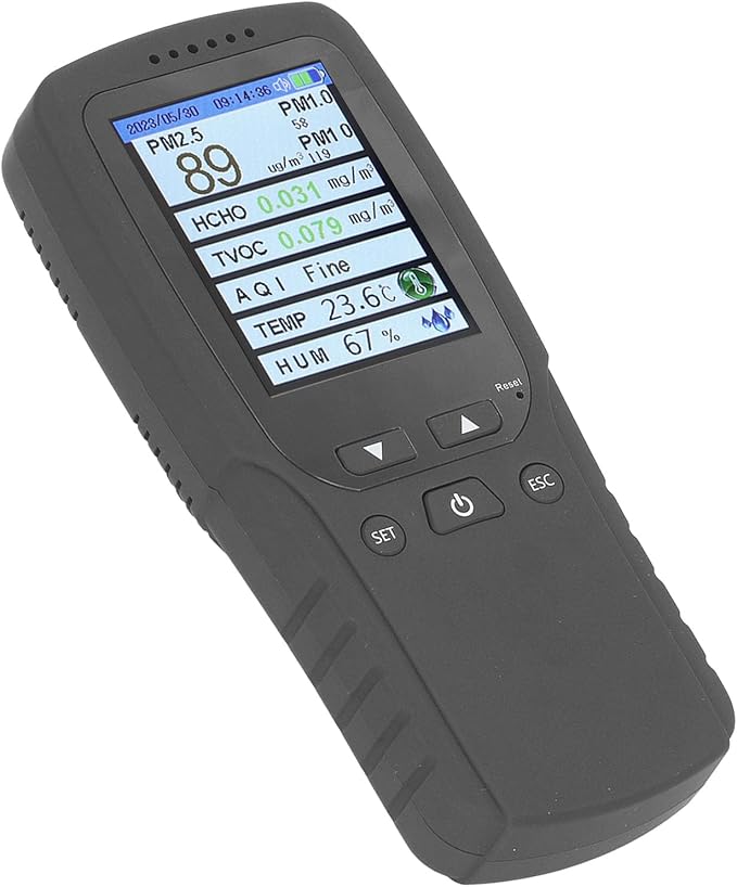 Air Quality Monitor PM2.5 PM1.0 PM10 Particle Counter, 2.8 Inch LCD Screen - Image 9