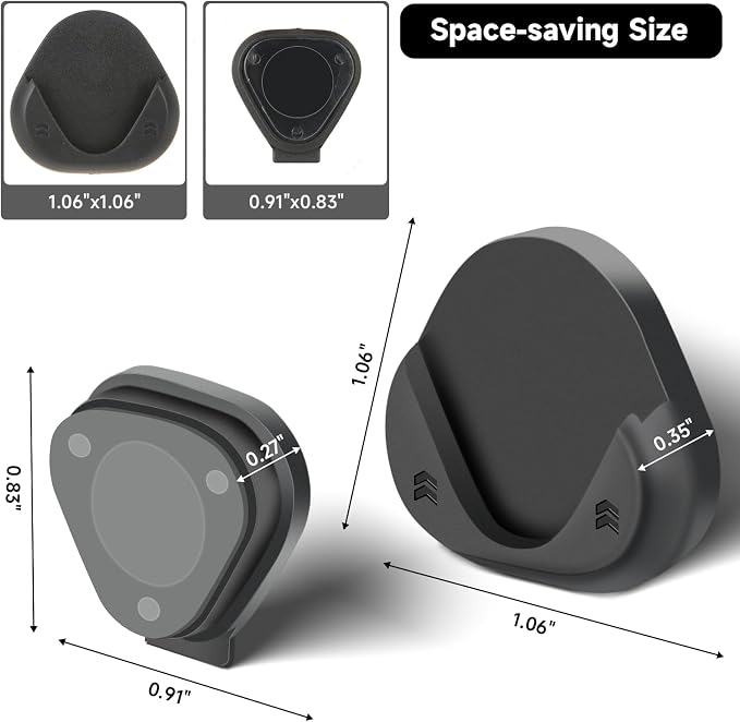 YONGAIJIA 6 Pcs Magnetic Remote Control Holder, Self Adhesive Remote Holder - Image 3