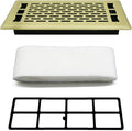 4x10 Inch Floor Registers, Heavy Duty Walkable Steel Floor Vents by JATOHOME