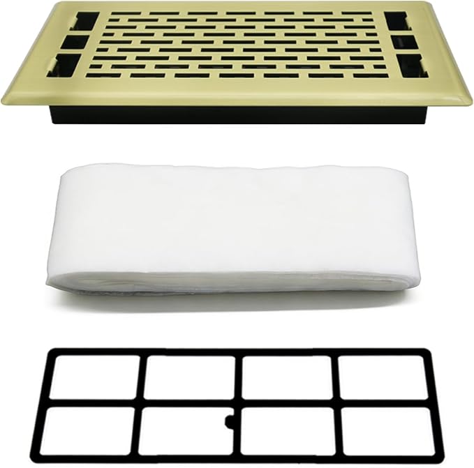 4x10 Inch Floor Registers, Heavy Duty Walkable Steel Floor Vents by JATOHOME