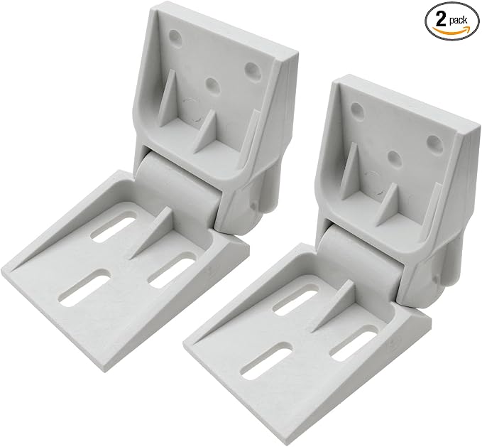 2 PCS Freezer Plastic Hinges, 3 Holes, Compatible by Unknown