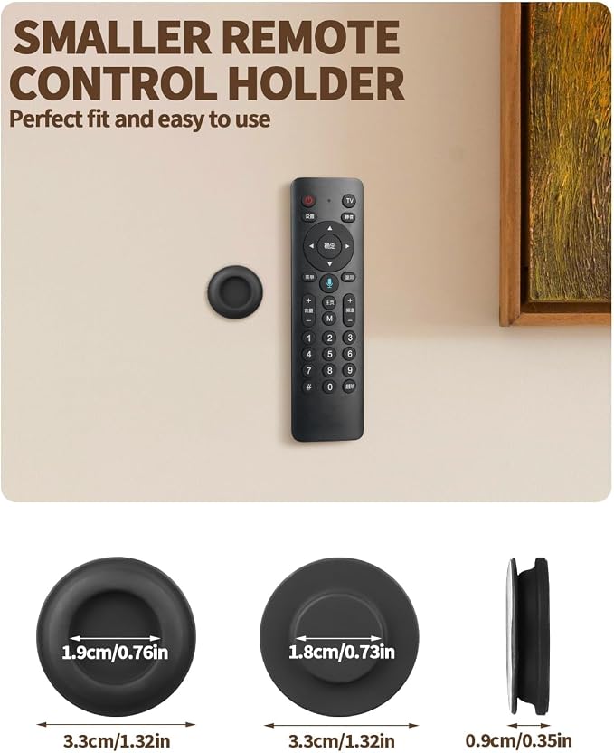 6 Pack Magnetic Remote Control Holder – Upgraded Silicone Magnetic Wall Mount - Image 2